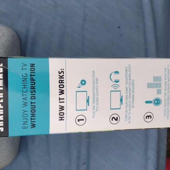 Sharper Image Wireless TV Headphones - Picture 3 of 5